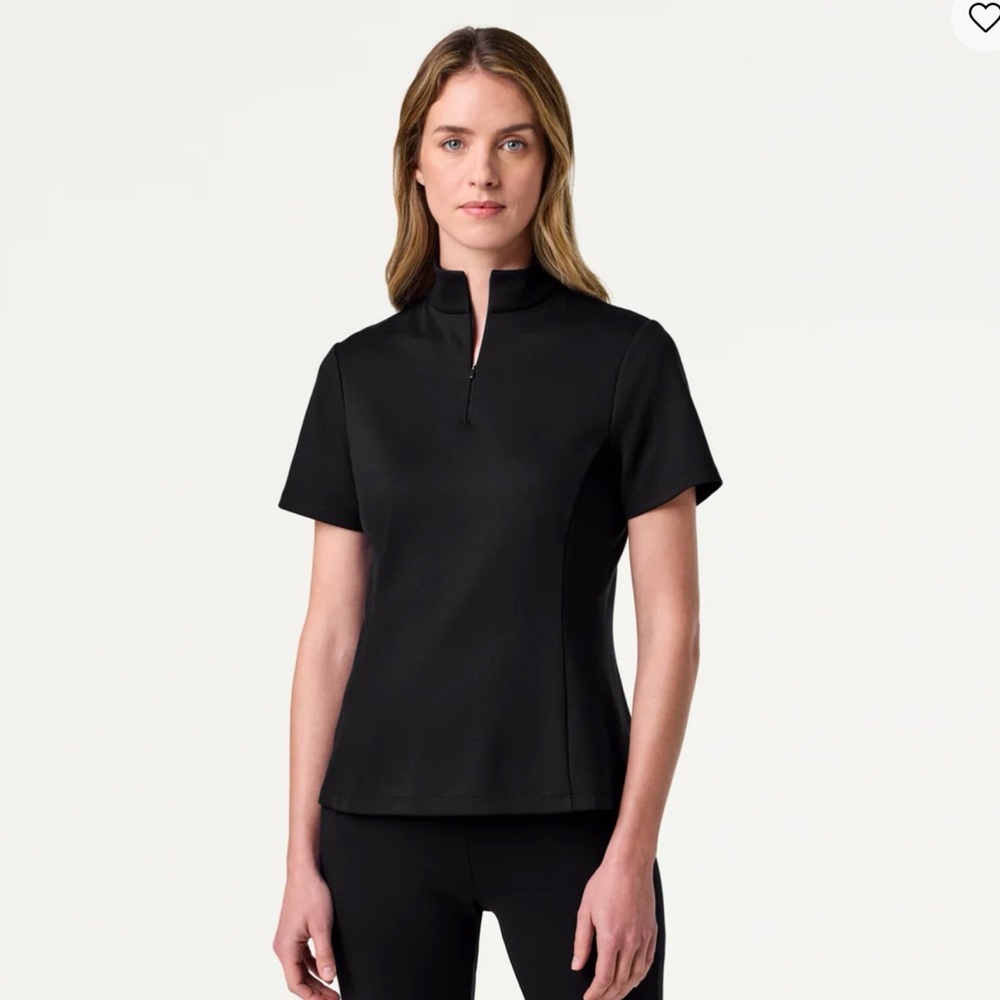 JAANU Astra Slim Half-Zip UltraSOFT™ Scrub Top